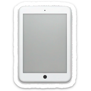 ebook tablet white sticker