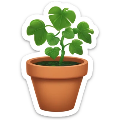 a Vining Plant in a pot sticker
