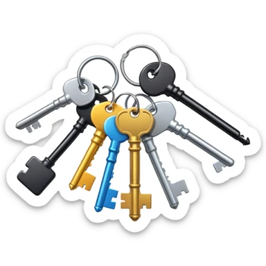 keys. sticker