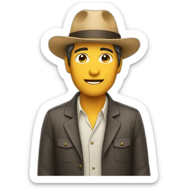 hombre peruano cliente sticker