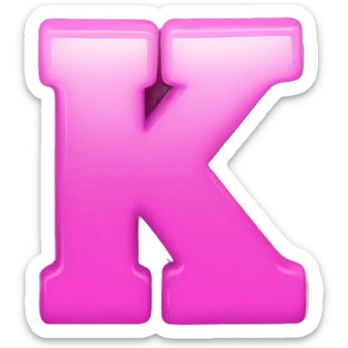 Pink letters that say "Y2K ON TOP" sticker
