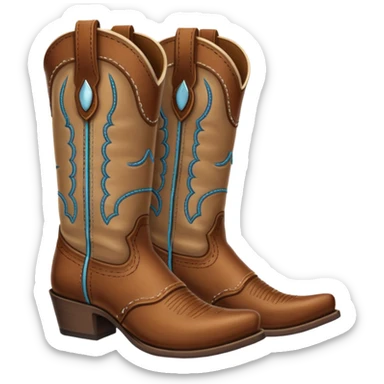 Cowboy boots sticker