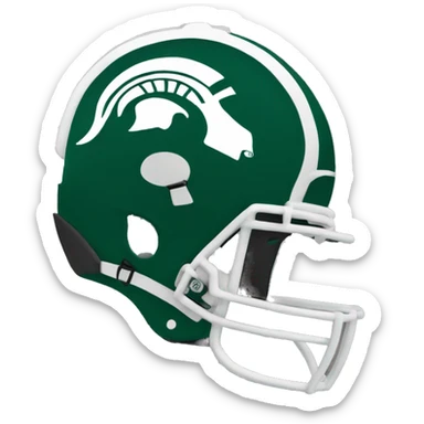 Msu Spartan helmet  sticker