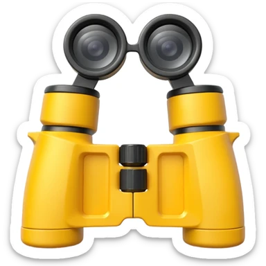 Yellow Binoculars sticker