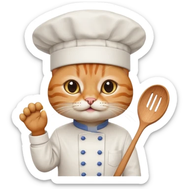 cat who is cooking guru sticker