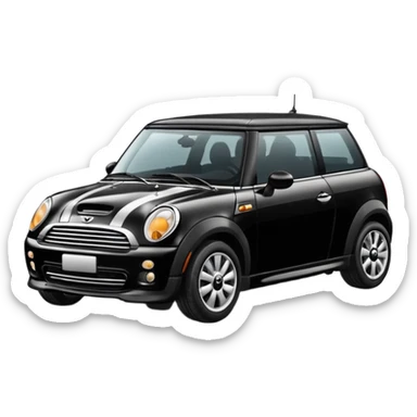 Mini cooper black sticker