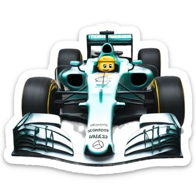 F1 car with hamilton sticker