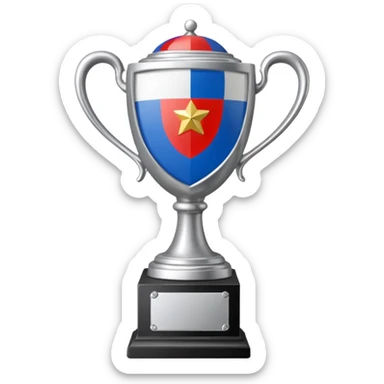 russia sport silver sticker