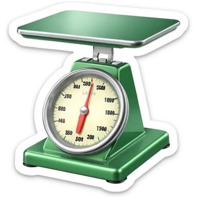 green logistics scales sticker