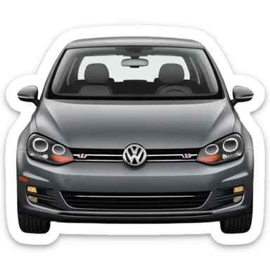 2013 Volkswagen Golf dark grey 5 door sticker