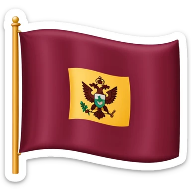 Bandera color vino entero sticker