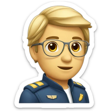 Épaulettes pilote sticker