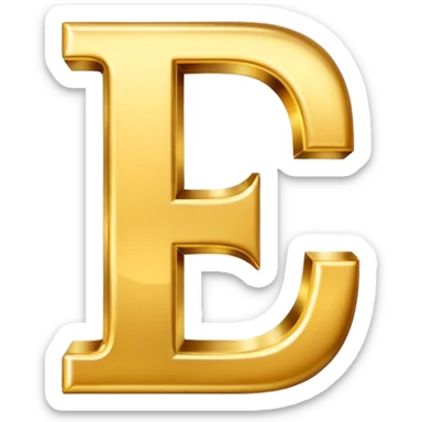 The letter L sticker