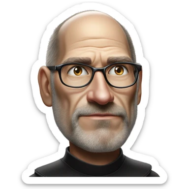 Warcraft geeky award winning Steve Jobs in Marvel Avengers style, oil paint, mysterious eyes, intricate lips, masterpiece pose, odd perspective, beautiful, desirable, logical sticker