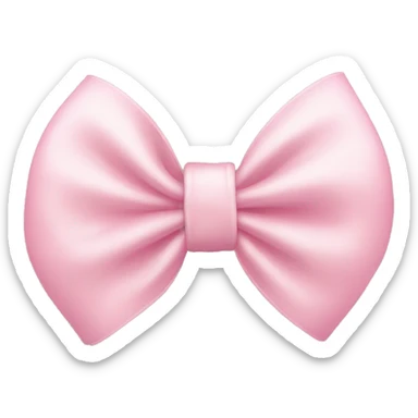 Light pink bow  sticker