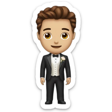 iron man in wedding sticker