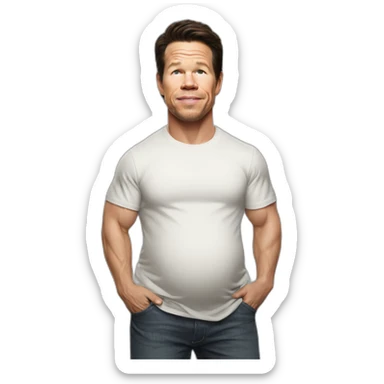 Pregnant mark Wahlberg sticker