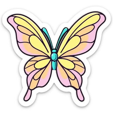 cute fairy wing with sparkles sticker