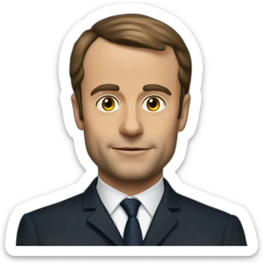 Emanuel Macron qui dore sticker