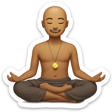 meditation happy sticker