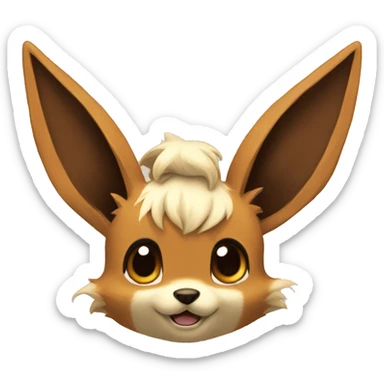 Eevee Rocruff sticker