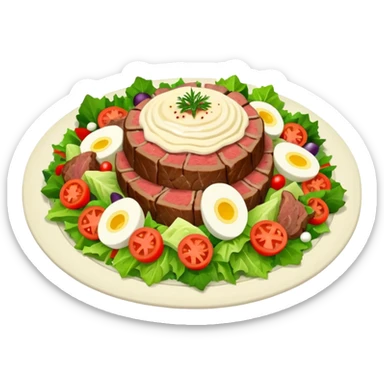 romanian christmas dish boeuf salad sticker