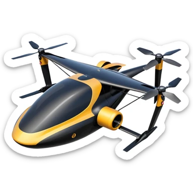 carbon fiber truss EVTOL sticker