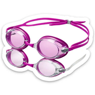 Speedo vanquisher swim goggles pink sticker