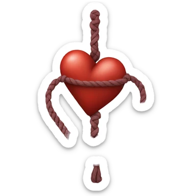 shibari heart sticker