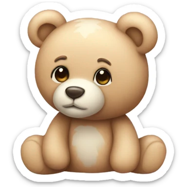 Pastel teddy bear  sticker