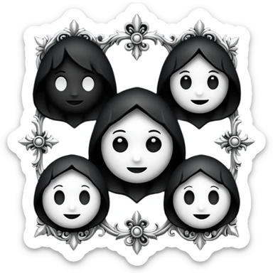 Gothic WhatsApp Emojis sticker
