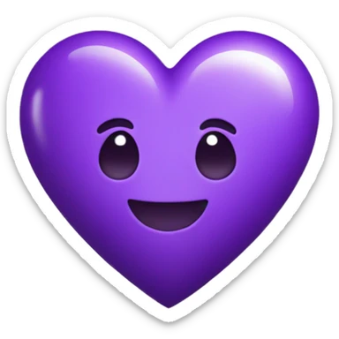 Purple heart sticker