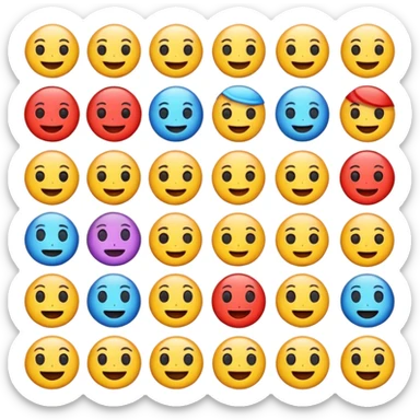 Mixe des emoji 🤷🏼7️⃣6️⃣ sticker