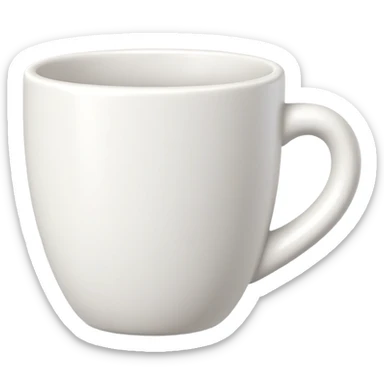 generate realistic detailed cup in 3d style sticker