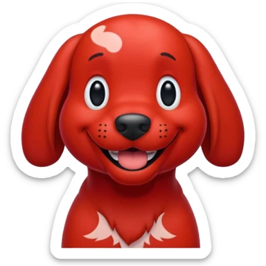 Clifford the big red dog sticker emoji sticker