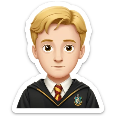 Hugh Mitchell is colin creevey in harry potter, wear hogwarts uniform sticker