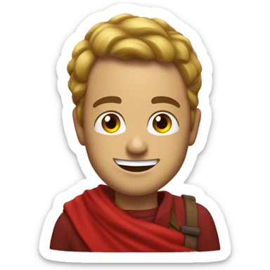 smile emoji with red flag background would be snow place sticker