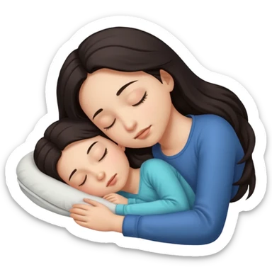 Chica durmiendo  sticker