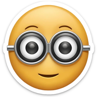 Front view monocle emoji, fully visible and centered.
Apple iOS emoji–style with smooth, rounded, slightly inflated shapes.
Soft 3D emoji look with gentle depth and polished finish.
Lens is solid white, flat, no transparency or gradient.
Clean isolated object, no background, PNG cut-out style. sticker
