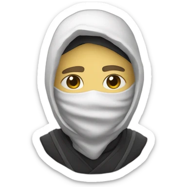 Dev ninja white with computer skin normal people sticker