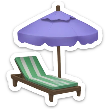 Una playa sticker