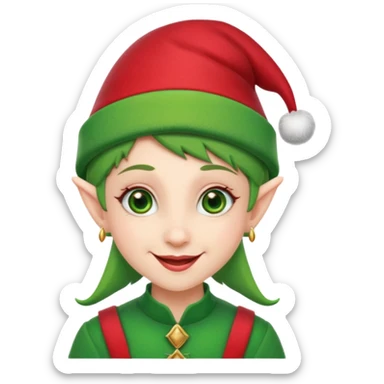Cool Christmas elf sticker