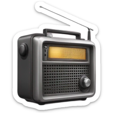 RADIO con escrito capo radio sticker