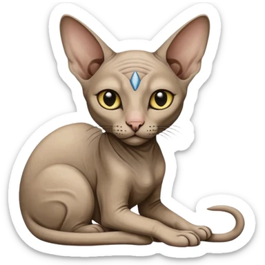 egypt sphinx cat sticker