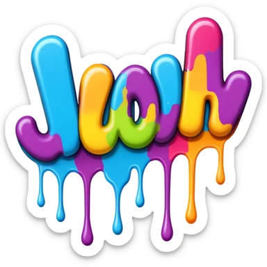 Graffiti the word Woo-hoo sticker