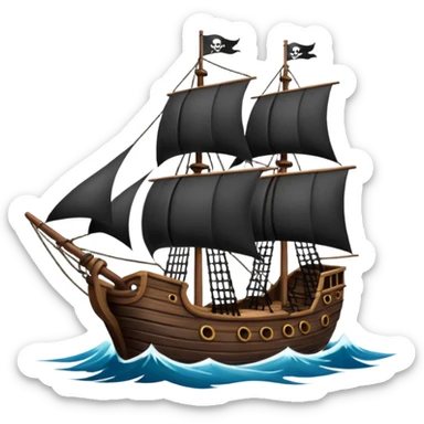 pirate ships sticker