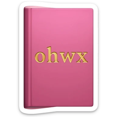 pink book sticker