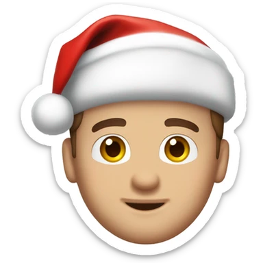 liam payne with santa hat sticker