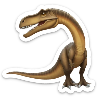 brown spinosaurus sticker