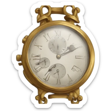 horloge du passé sticker